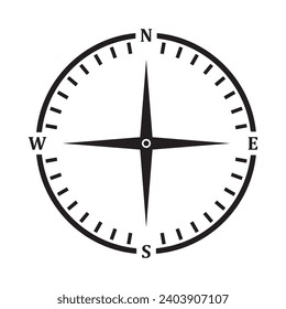 compass icon vector illustration logo design