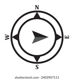 compass icon vector illustration logo design