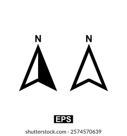 Compass Icon Vector illustration logo template. The icon of navigation. Simple flat icon illustration of navigation.