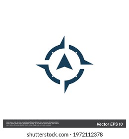 compass Icon Vector illustration simple design element