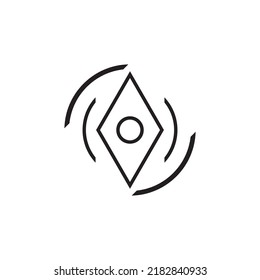 compass icon vector illustration symbol design