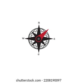 COMPASS ICON VECTOR ILLUSTRATION SYMBOL DESIGN 