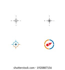 compass icon vector illustration template design