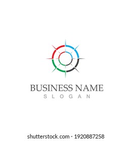 compass icon vector illustration template design