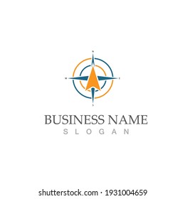 compass icon vector illustration template design