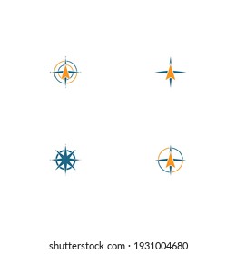 compass icon vector illustration template design
