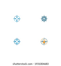 compass icon vector illustration template design