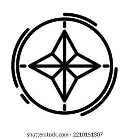 compass icon vector illustration template