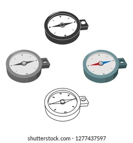 Compass icon of vector illustration for web and mobile