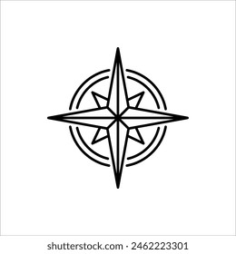 Compass icon. compass Vector illustration for web design and app. isolated on white background