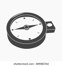 Compass icon of vector illustration for web and mobile