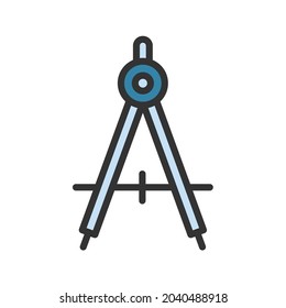 Compass icon vector image. Can also be used for Physical Fitness. Suitable for mobile apps, web apps and print media.