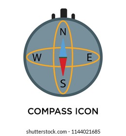 Compass icon vector isolated on white background for your web and mobile app design, Compass logo concept