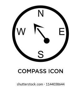 Compass icon vector isolated on white background for your web and mobile app design, Compass logo concept