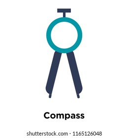 Compass icon vector isolated on white background, Compass transparent sign , colorful equipment symbols