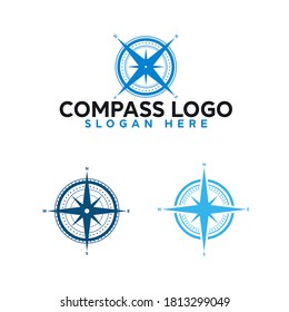 Compass Icon Vector Logo Design Template. Travelling Agency, Tourism Business Logo Design.
