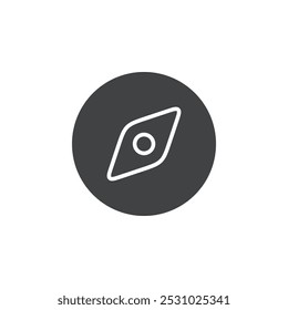 Compass icon Vector logo set flat