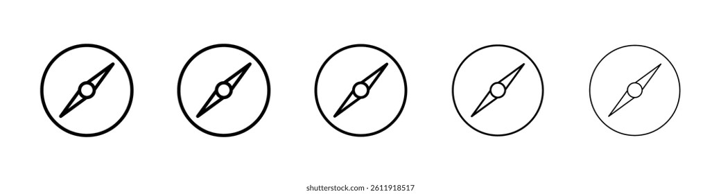 Compass icon Vector logo sign
