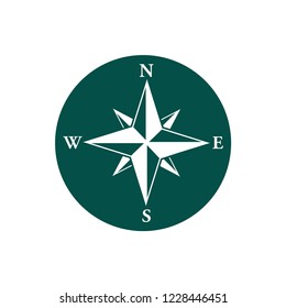 Compass icon vector logo template