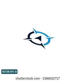 Compass Icon Vector Logo Template Design Element