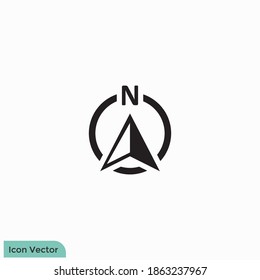 compass icon vector logo template design element