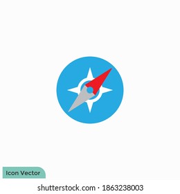 compass icon vector logo template design element