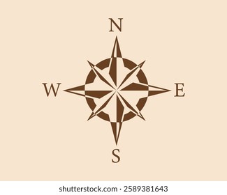 Compass icon vector. Map, compass, icon, vector, symbol, direction, navigation, travel, south, east, north, arrow, journey, sign. Can use for infographic, banner, poster, web design.