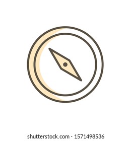 compass icon vector modern style design