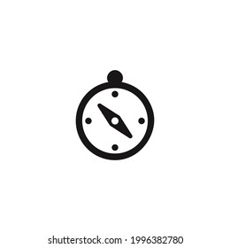 vector de icono de brújula en fondo blanco