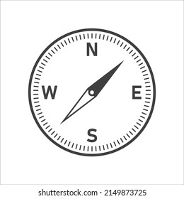 Compass icon vector on white background. EPS 10