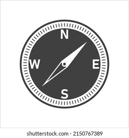 Compass icon vector on white background. EPS 10