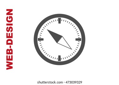 Compass Icon Vector, portfolio author web-design