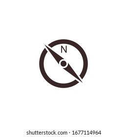 compass Icon vector sign isolated for graphic and web design. compass symbol template color editable on white background.