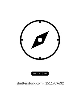 Compass Icon Vector - Sign Or Symbol
