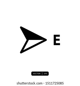 Compass Icon Vector - Sign or Symbol