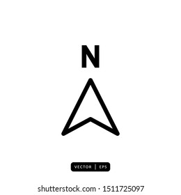 Compass Icon Vector - Sign or Symbol