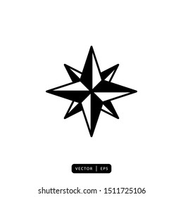 Compass Icon Vector - Sign or Symbol