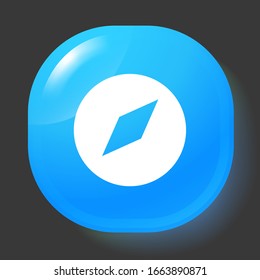 Compass Icon Vector - Sign or Symbol
