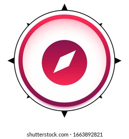 Compass Icon Vector - Sign or Symbol