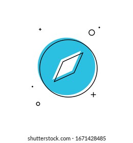 Compass Icon Vector - Sign or Symbol