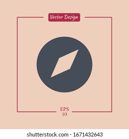 Vector de iconos de brújula - Signo o símbolo