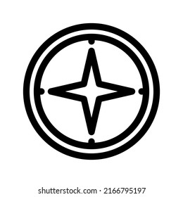 Compass Icon Vector Symbol Design Illustration