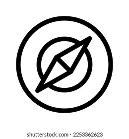Compass Icon Vector Symbol Design Illustration