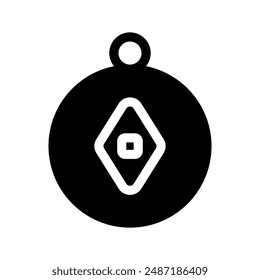 Compass Icon Vector Symbol Design Illustration