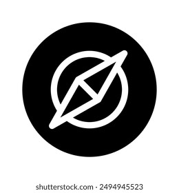 Compass Icon Vector Symbol Design Illustration