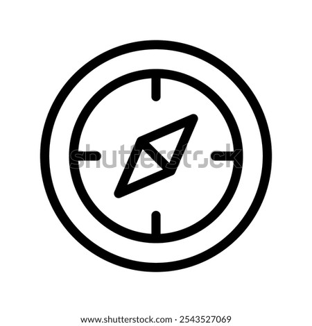 Compass Icon Vector Symbol Design Illustration