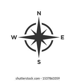 Иллюстрация символа вектора значок компаса EPS 10