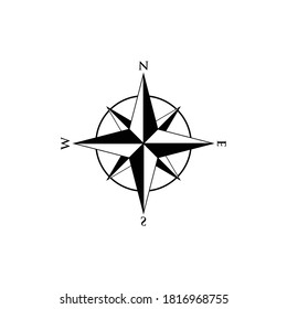 ilustración de vector de icono de brújula
