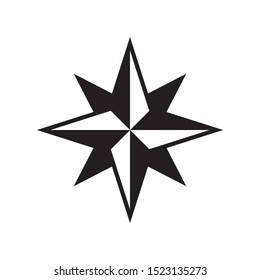 compass icon vector symbol template