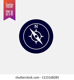 compass icon vector. travel icon